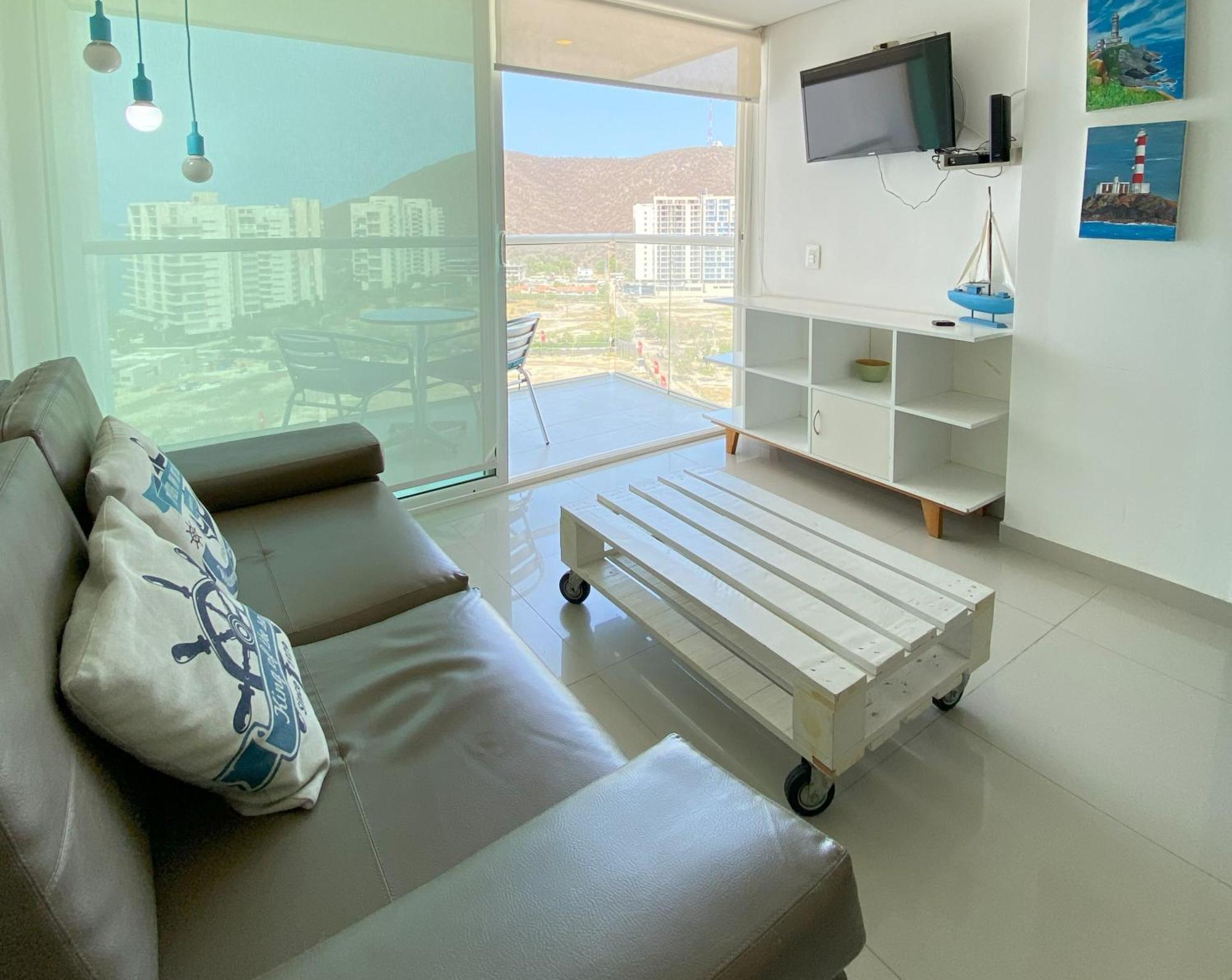 Edificio Areia En Pozos Colorados, Apto 2 Habitaciones 2 Banos Santa Marta  Eksteriør bilde